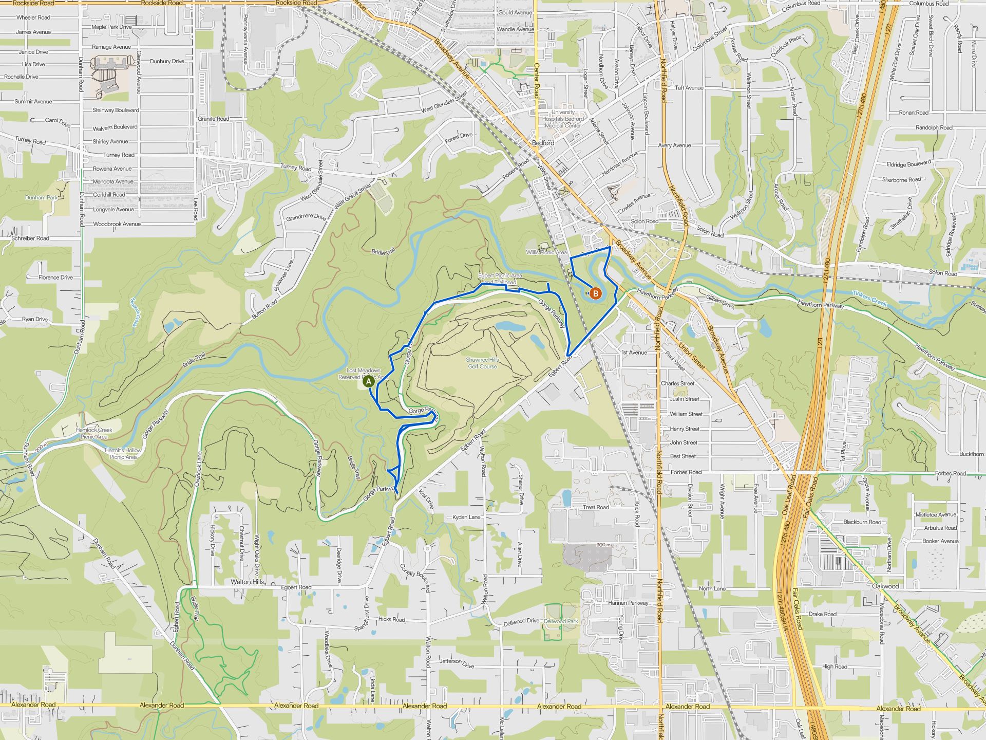 Easy hikes and walks in Cuyahoga County | Komoot